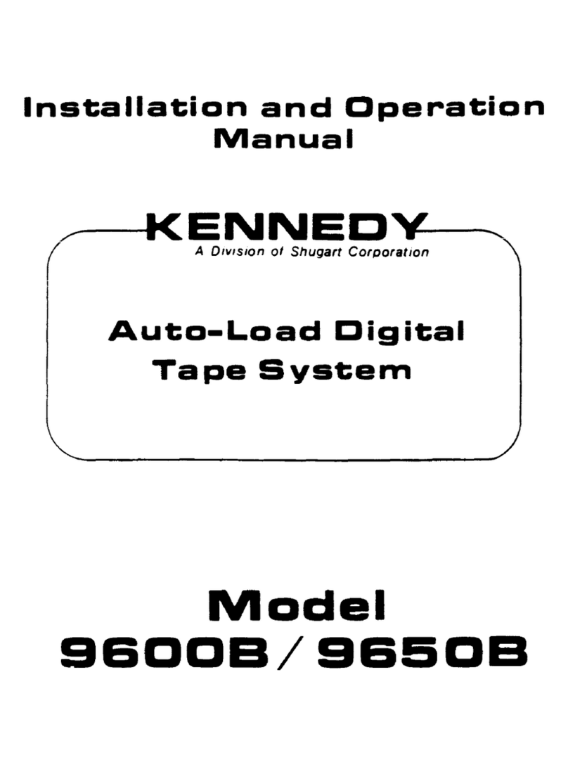 Kennedy 9600B User manual