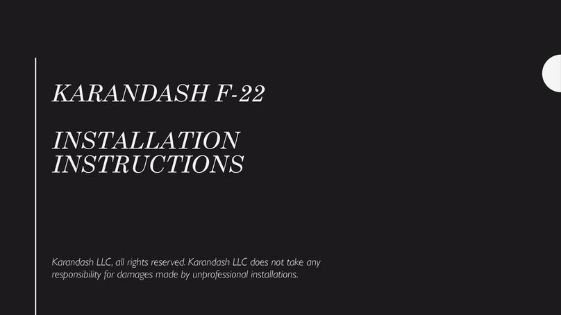 Karandash F-22 installation instructions