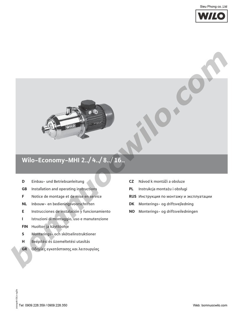 Wilo Economy-MHI 2 Series User manual