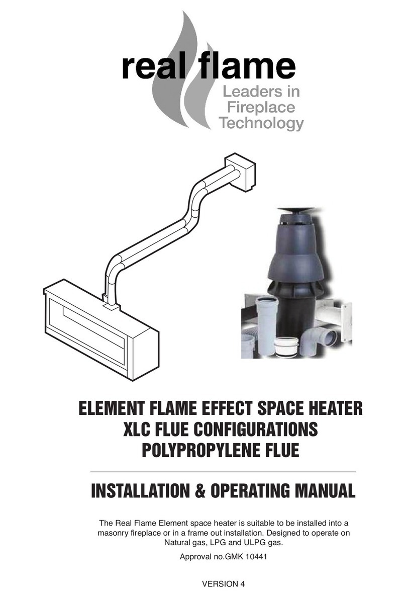 RealFlame ELEMENT 1200 Installation & operating manual RealFlame ELEMENT 1200 Installation & operating manual