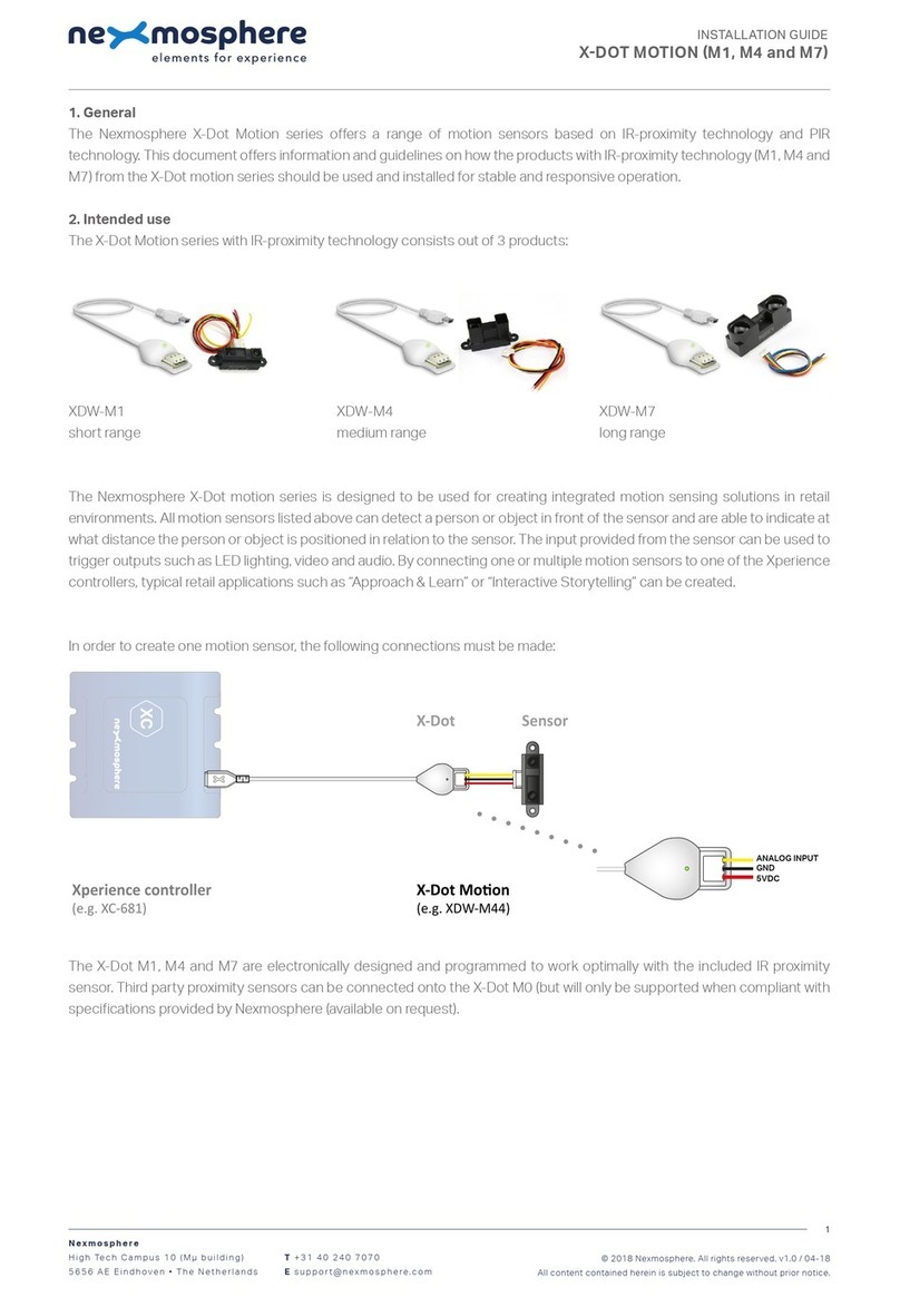 Nexmosphere X-Dot Motion Series installation guide