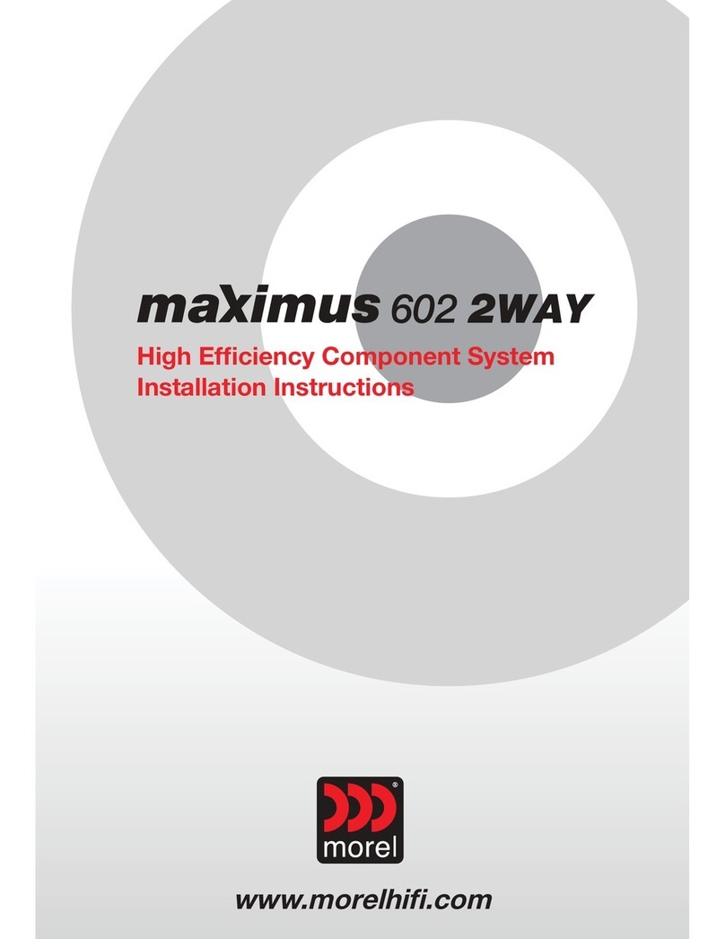 Morel Maximus 602 2WAY installation instructions