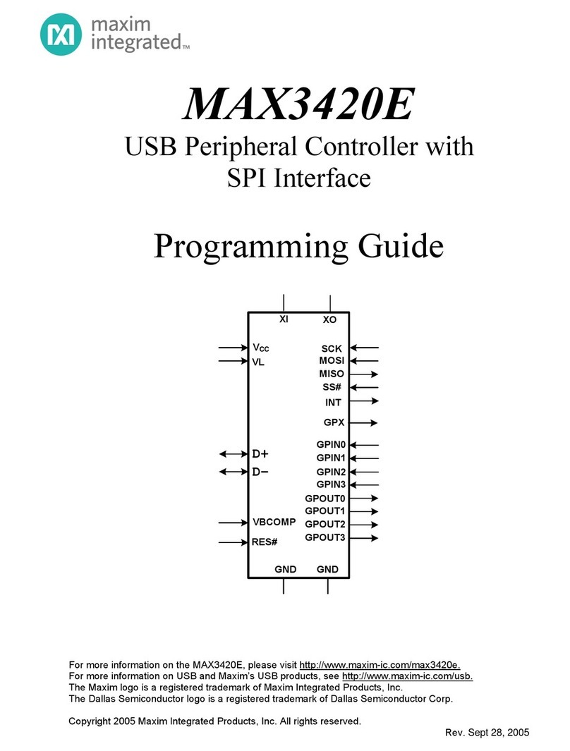 Maxim Integrated MAX3420E Operating instructions