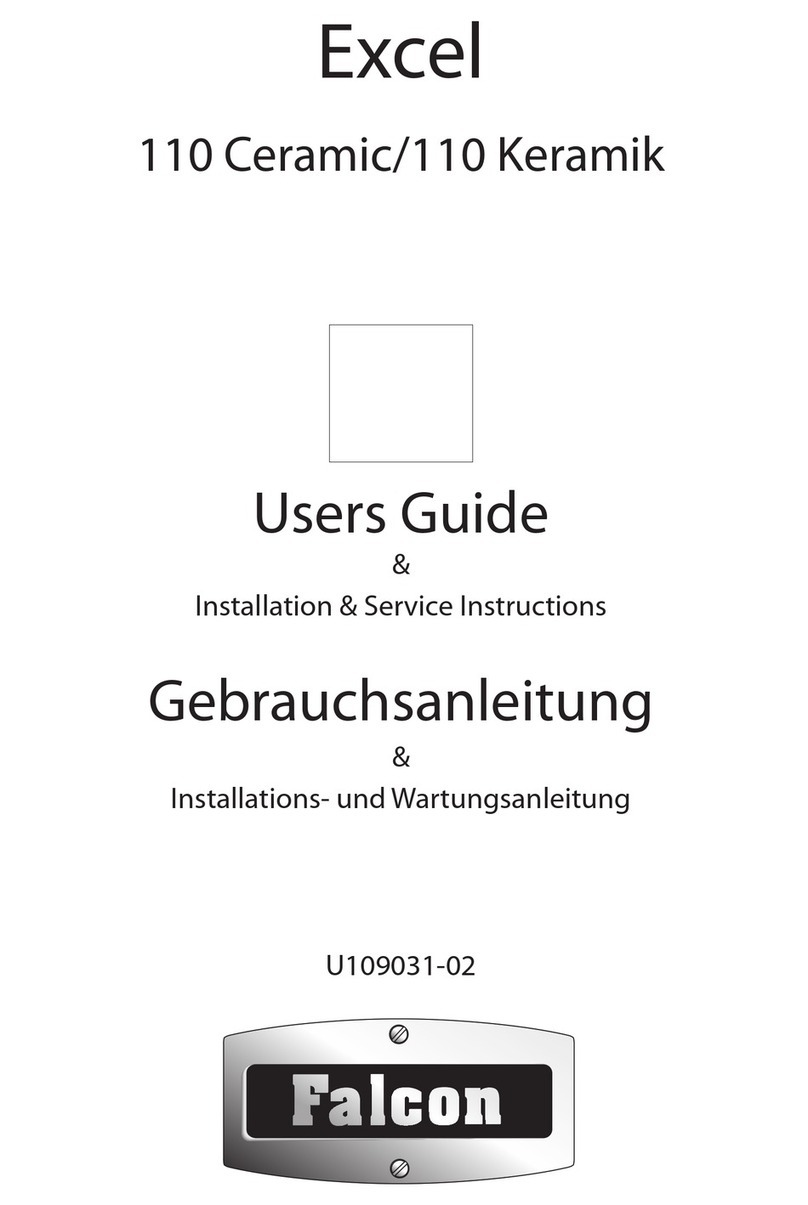Falcon Excel Users guide & installation and servicing instructions Falcon Excel Users guide & installation and servicing instructions