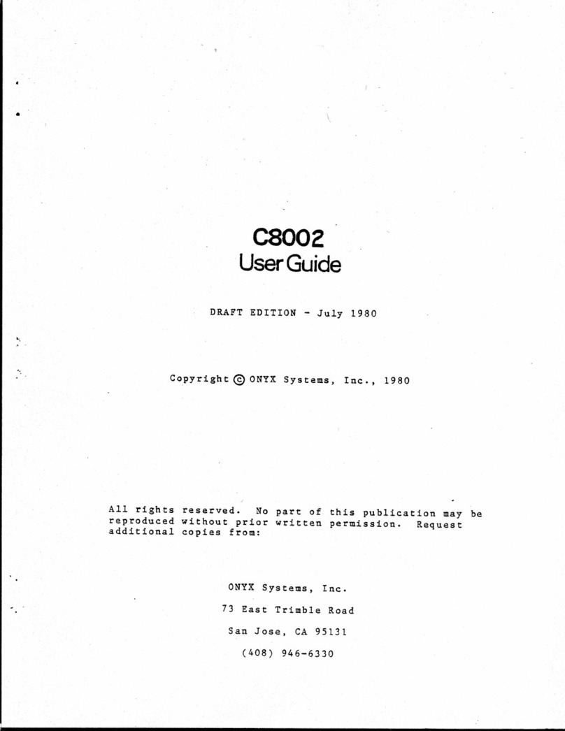 Onyx C8002 User manual