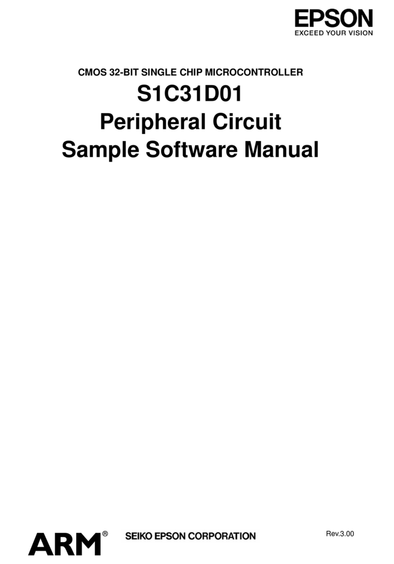 Epson S1C31D01 Mounting instructions