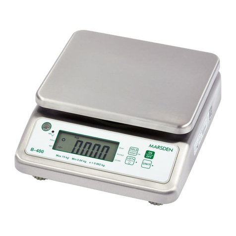 marsden B-400 User manual marsden B-400 User manual