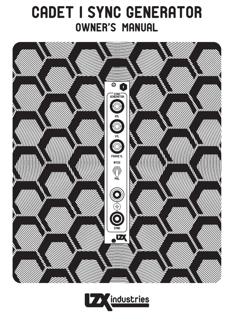 LZX Industries Cadet Series owner's manual