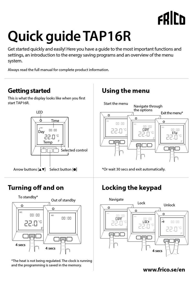 Frico TAP16R quick guide