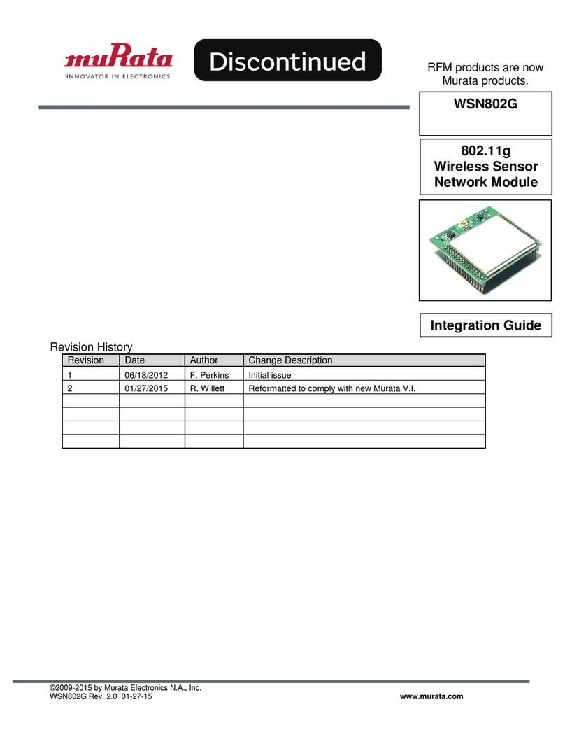 Murata WSN802G Quick setup guide