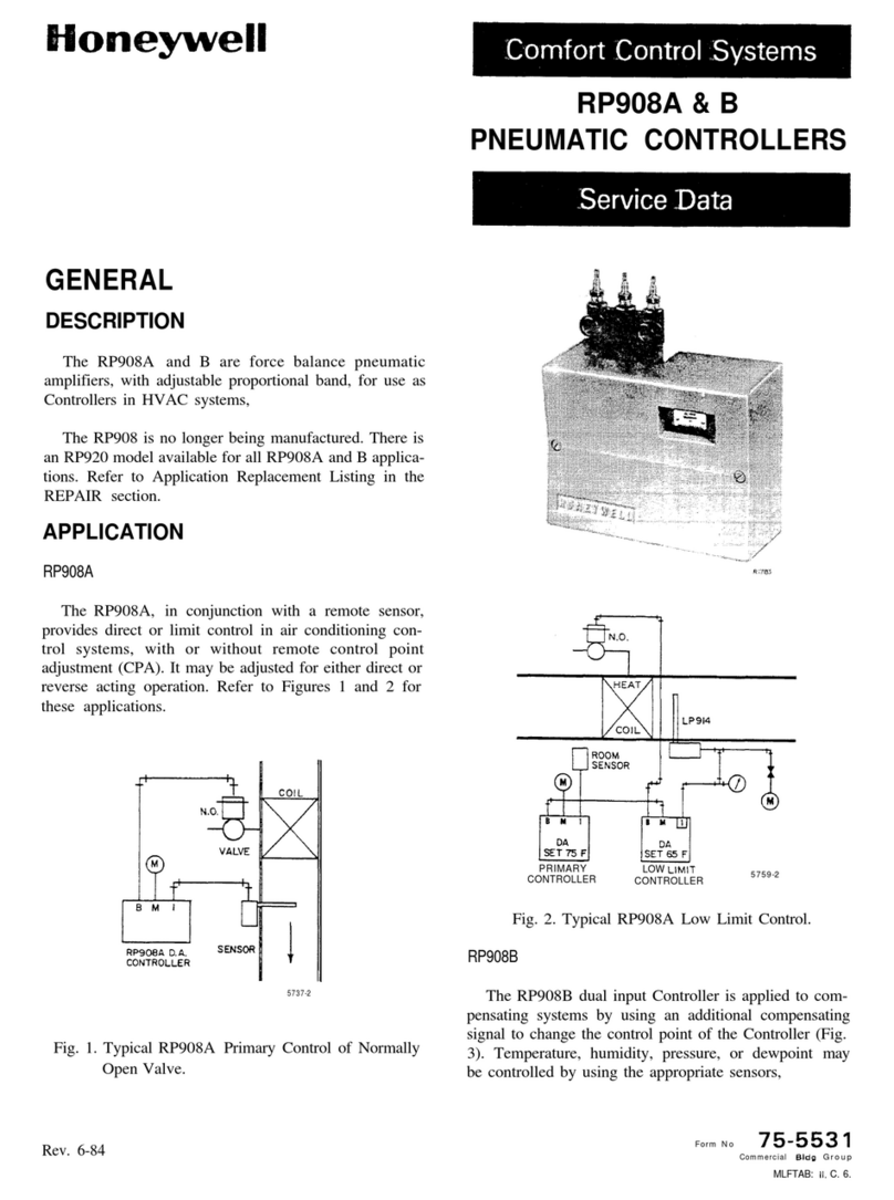 Honeywell RP908A Series Mounting instructions