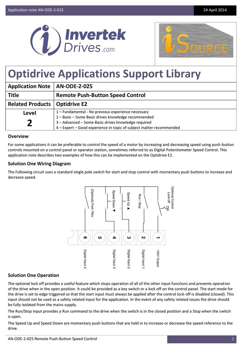 Invertek Drives Optidrive E2 Installation and operating instructions