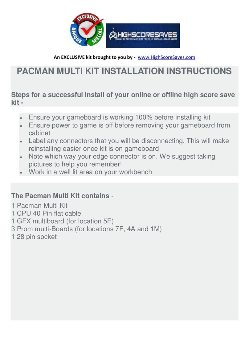 High Score PACMAN MULTI KIT User manual