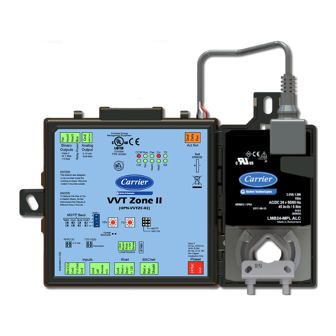 Carrier VVT Zone II Installation manual