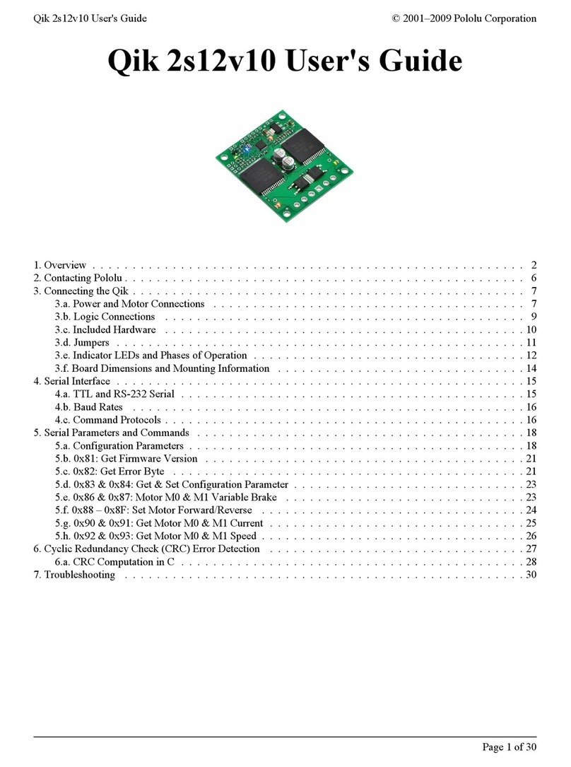 Pololu Qik 2s12v10 user guide