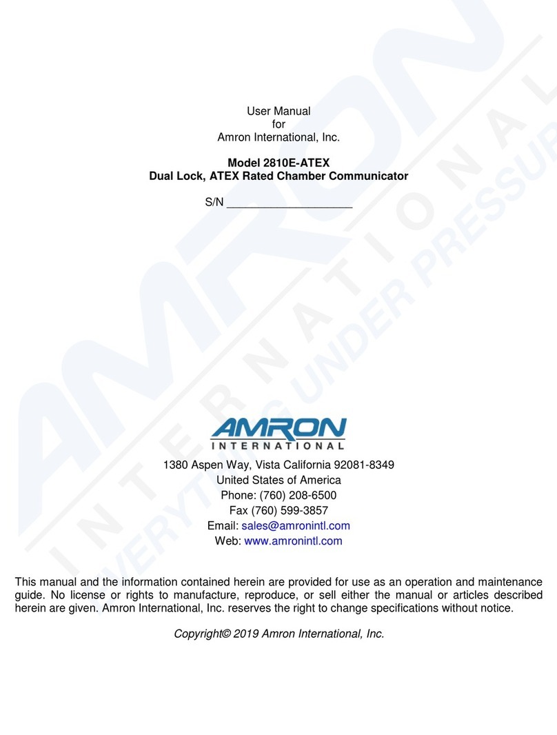 Amron 2810E-ATEX User manual Amron 2810E-ATEX User manual