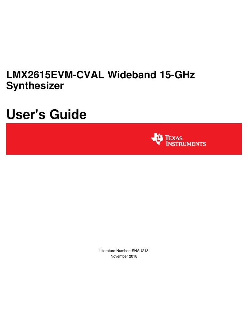 Texas Instruments LMX2615EVM-CVAL User manual