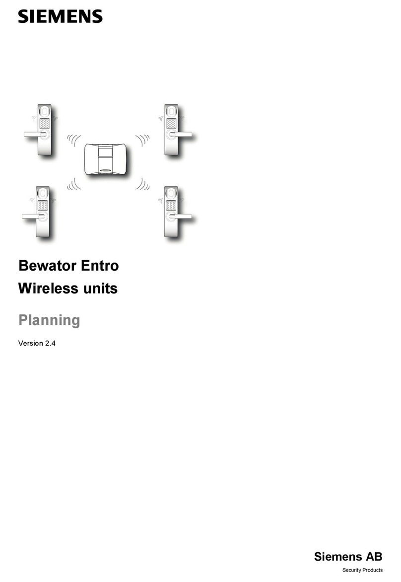 Siemens Bewator Entro Series installation manual