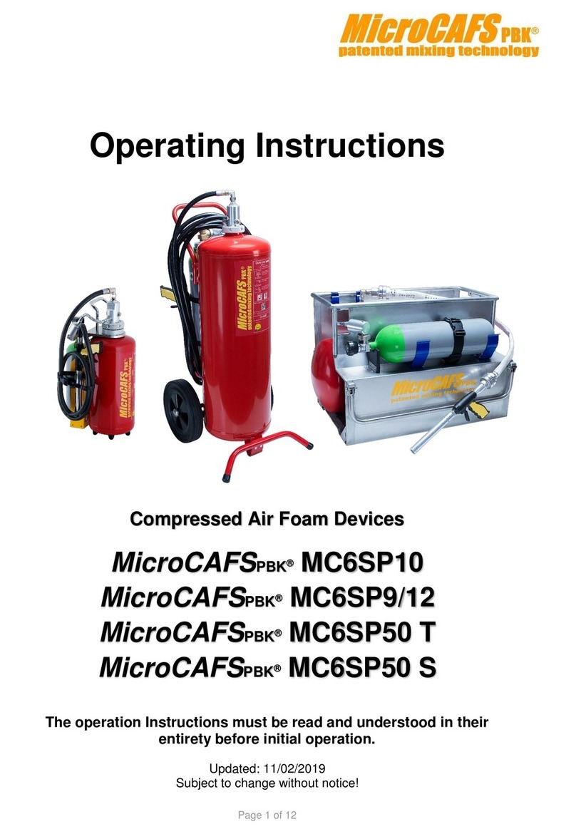 MicroCAFS PBK MC6SP12 User manual