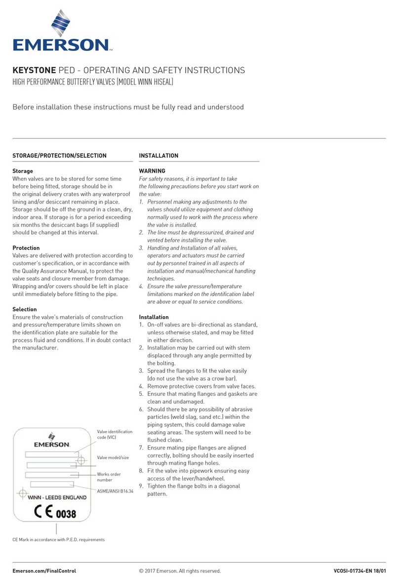Emerson Keystone PED Winn Hiseal Quick guide