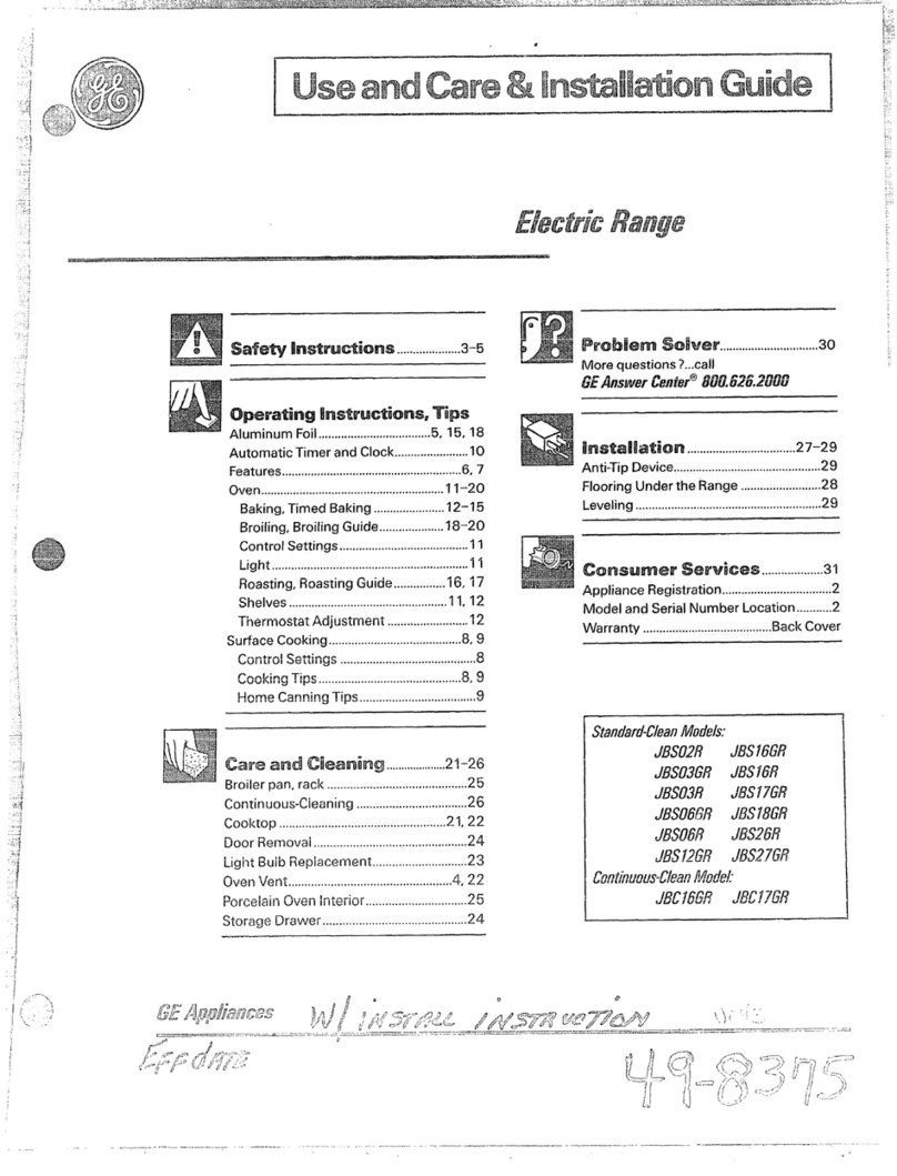 GE JBS02R Training manual