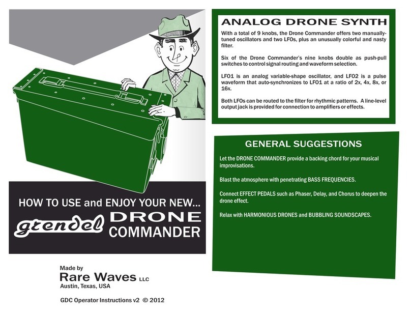 Rare Waves Grendel Drone Commander Operating instructions