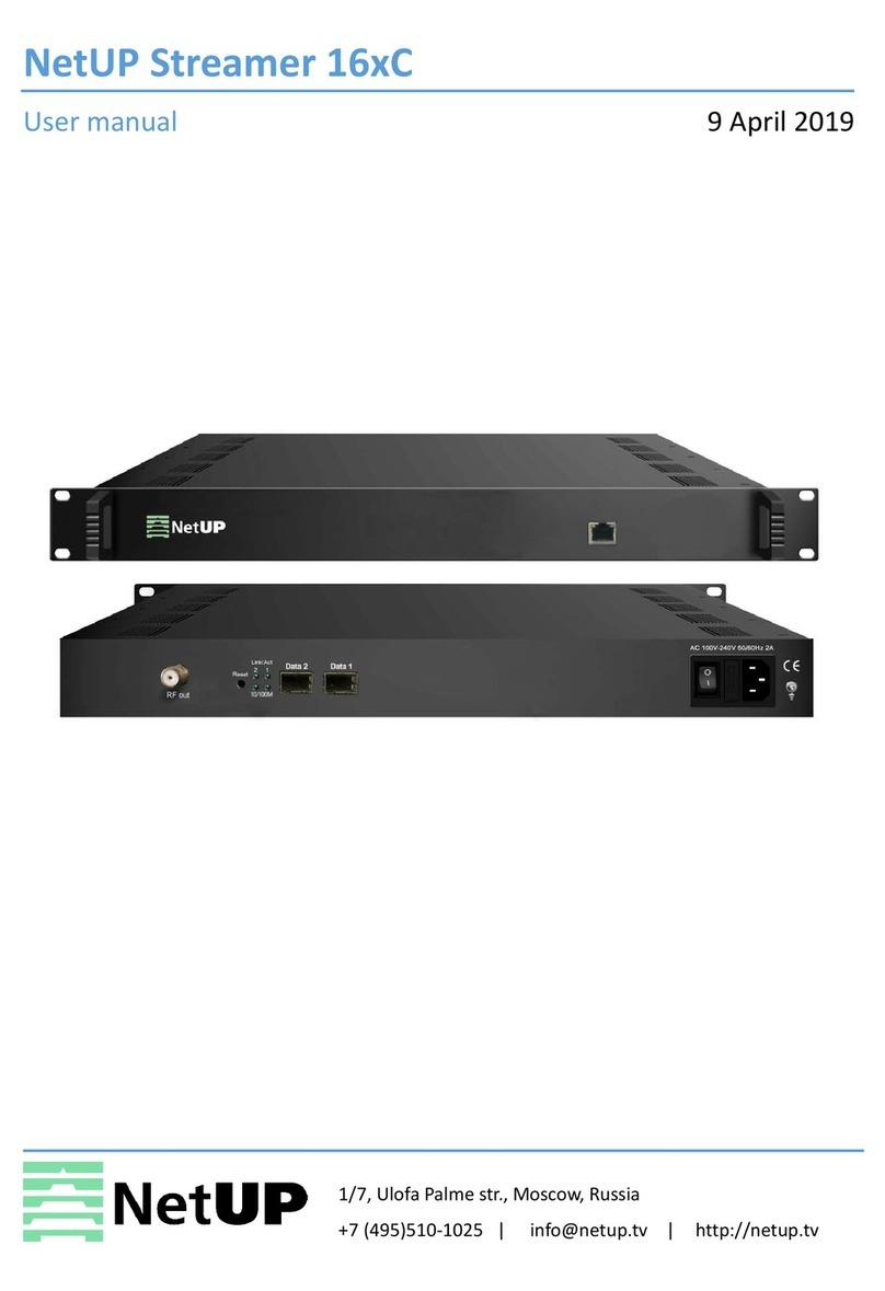 NetUP Streamer 16xC user manual