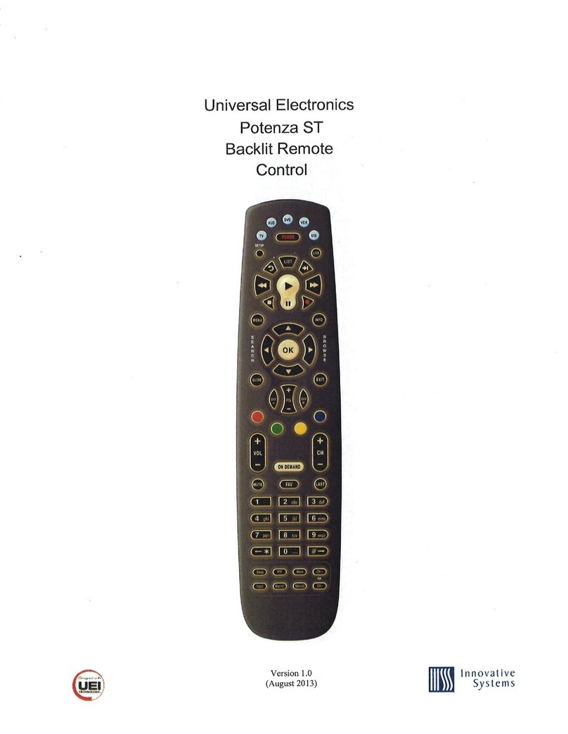 Universal Electronics Potenza ST Operating instructions