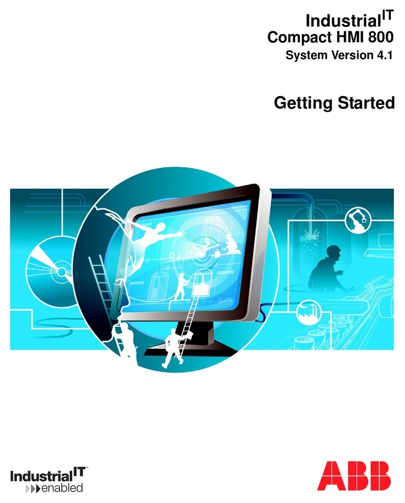 ABB IndustrialIT Compact HMI 800 User manual