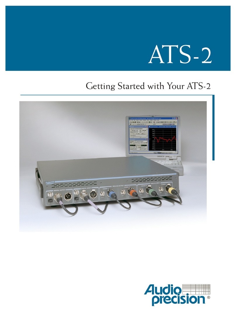 Audio Precision ATS-2 User manual