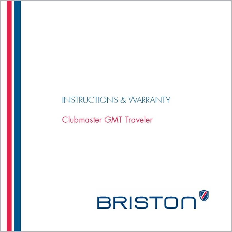 BRISTON Clubmaster GMT Traveler instruction manual
