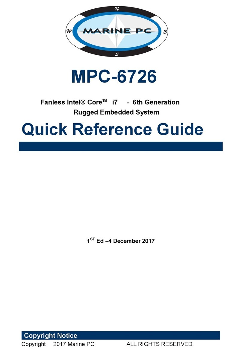 Marine PC MPC-6726 Quick reference guide
