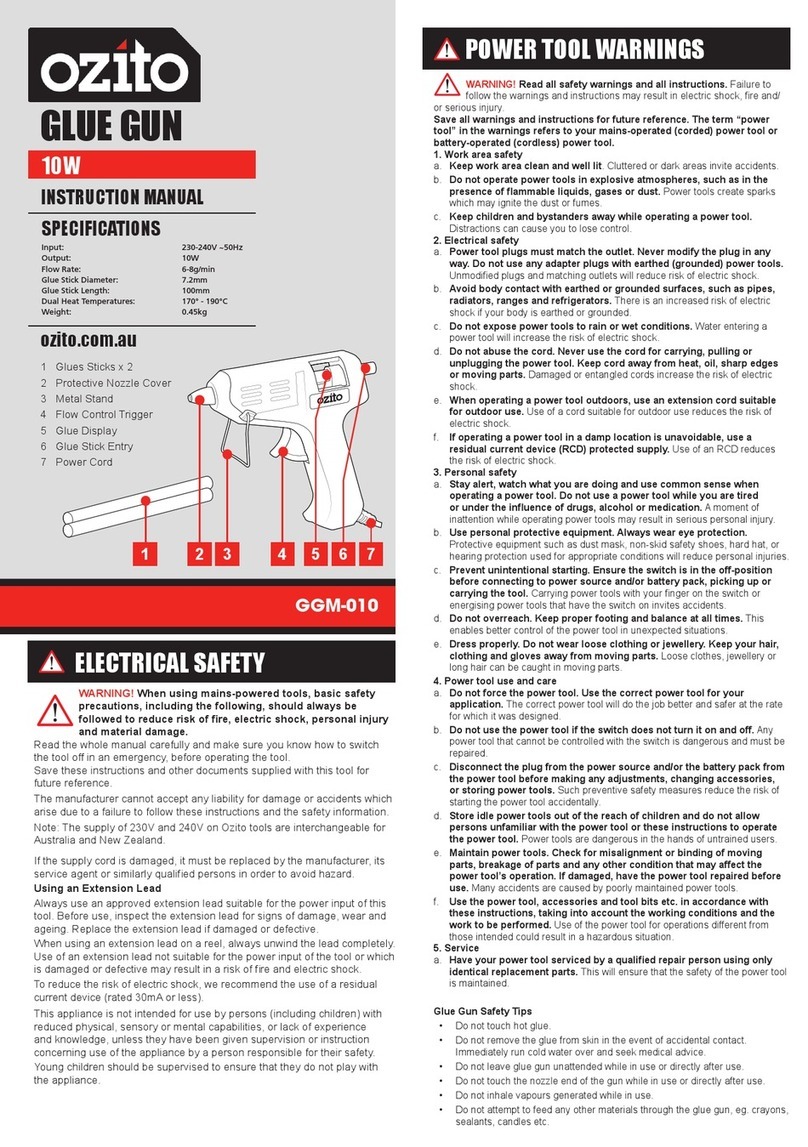 Ozito GGM-010 instruction manual