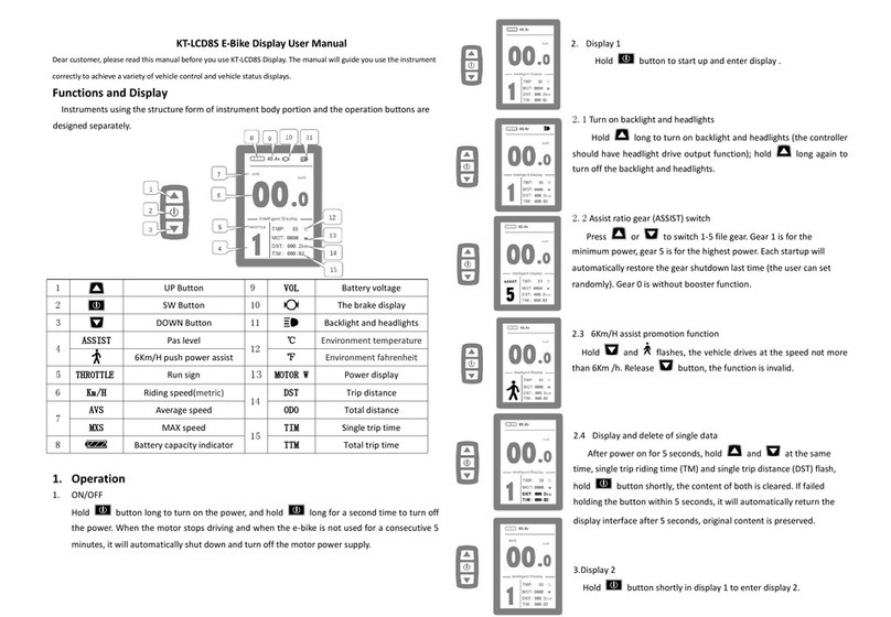 KUNTENG KT-LCD8S User manual