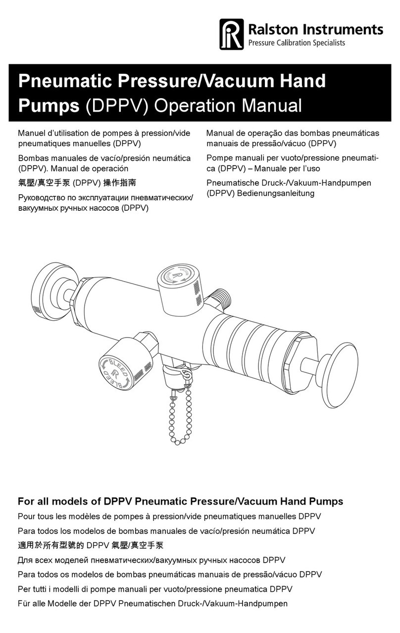 Ralston Instruments DPPV Operation manual