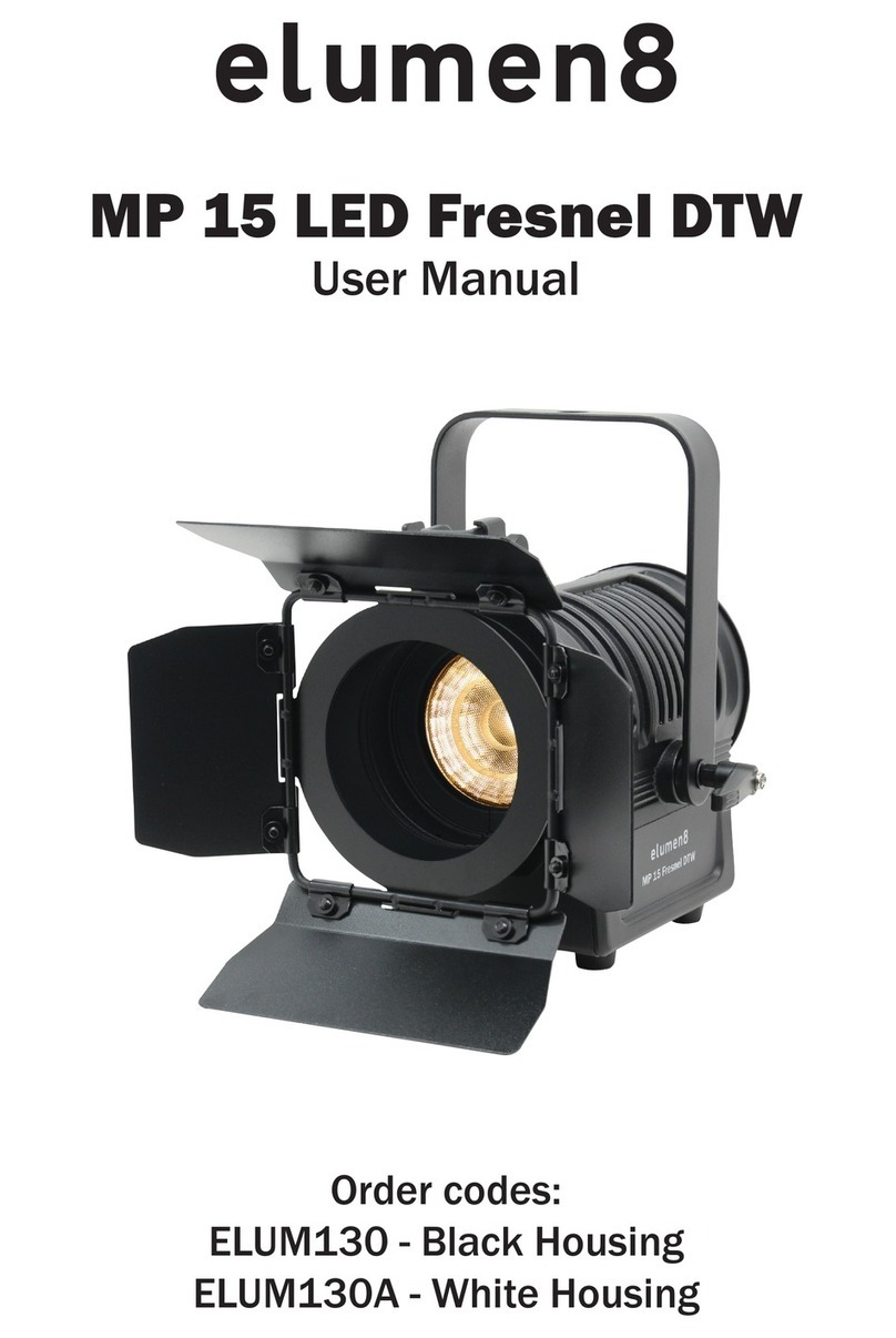 Elumen8 MP 15 LED Fresnel DTW user manual