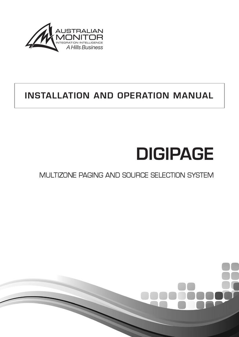 AUSTRALIAN MONITOR DigiPage User manual