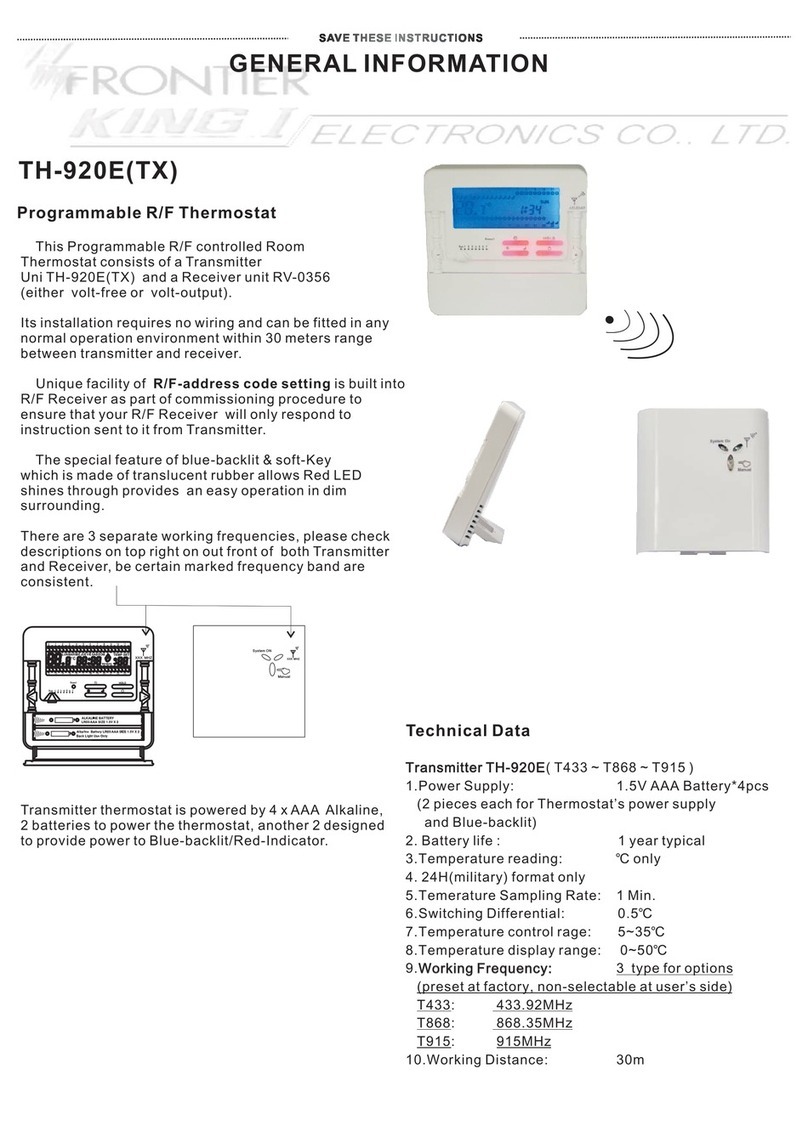 Frontier TH-920E(TX) User manual