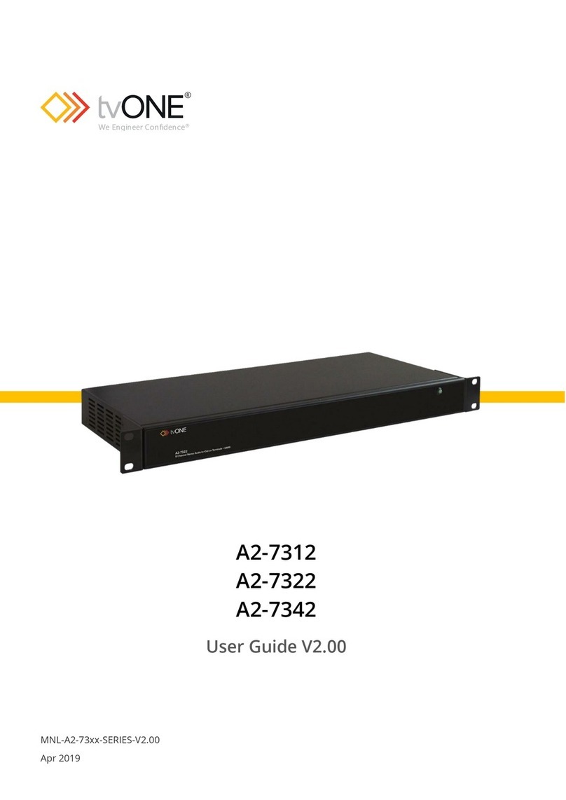 TV One A2-7312 User manual