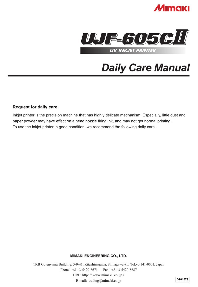 MIMAKI UJF-605CII User manual