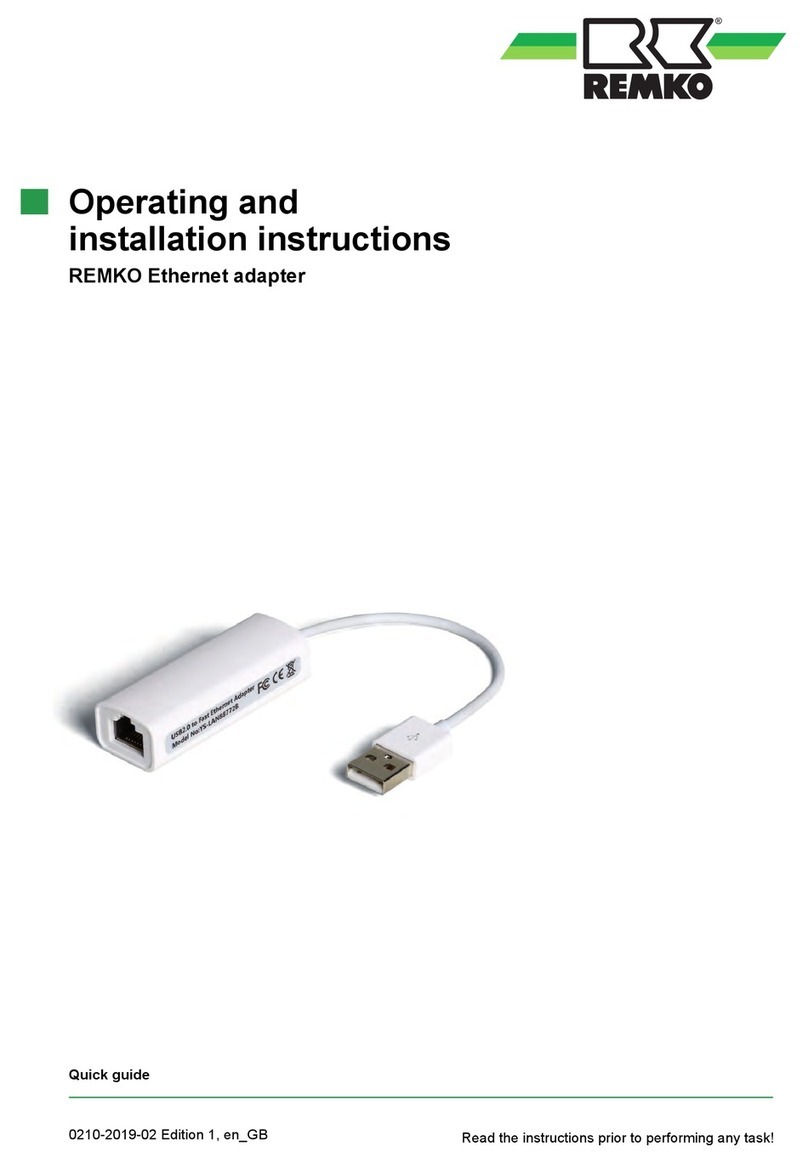 REMKO 248108 Operating and installation instructions