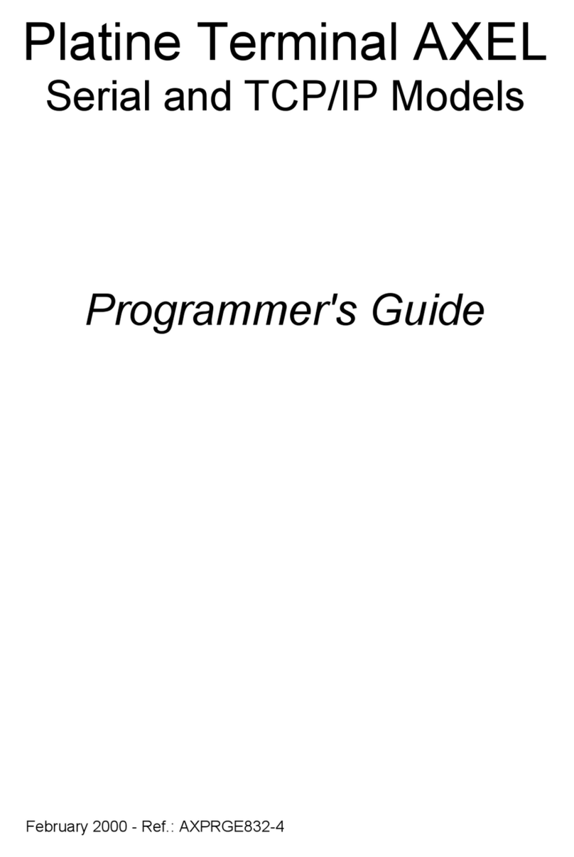 Axel AX3000 Platine 65E Programmer's guide