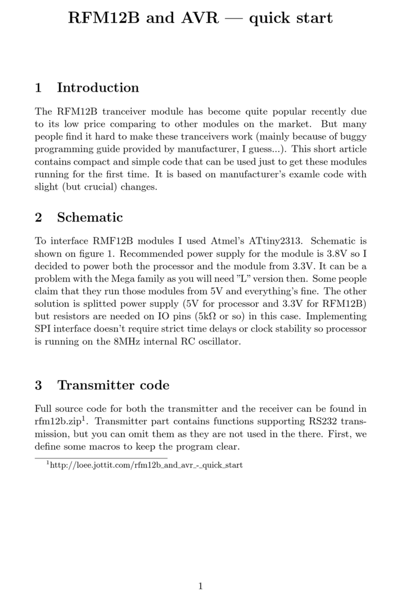 Hope RF RFM12B User manual