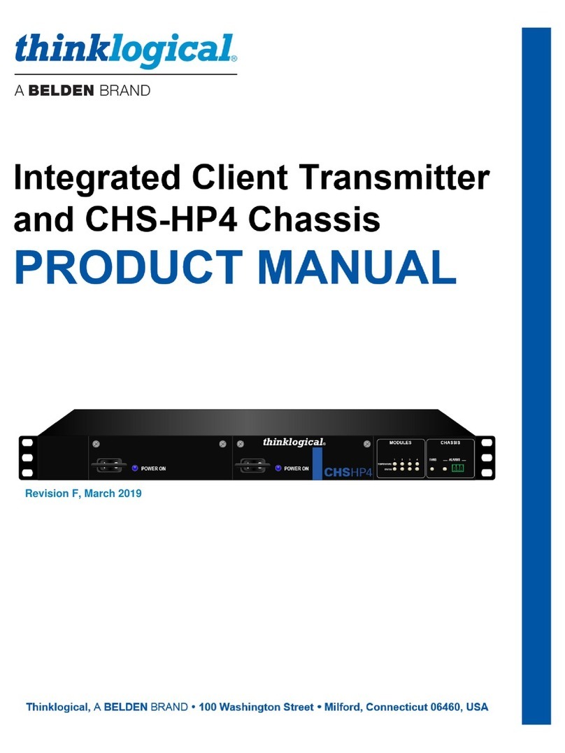 Belden Thinklogical CHS-HP4 product manual