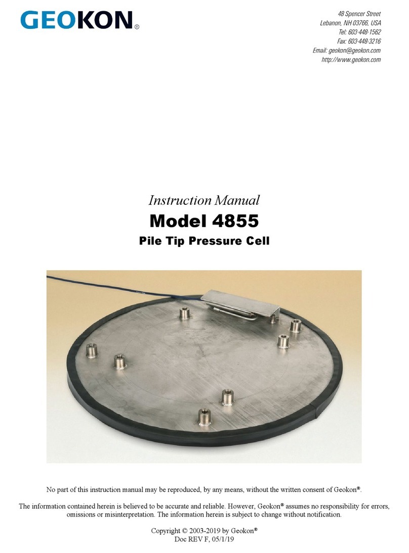 Geokon 4855 User manual