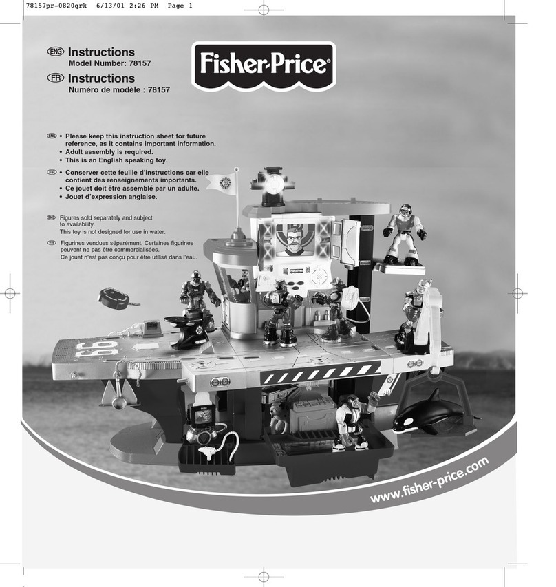 Fisher-Price Voice Tech Rescue Heroes Aquatic Rescue Command Center... instruction manual