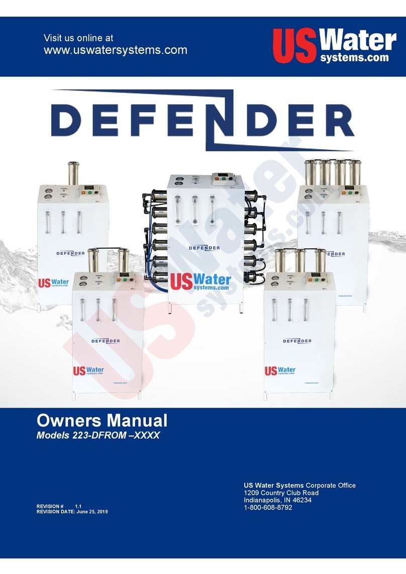 US Water Systems Defender 223-DFROM Series User manual