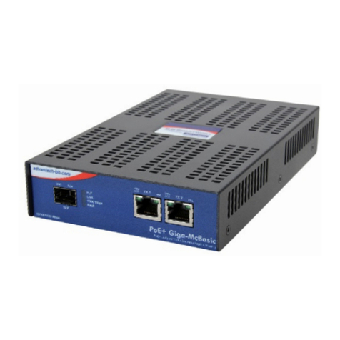 Advantech B+B SmartWorx PoE Giga-McBasic User manual