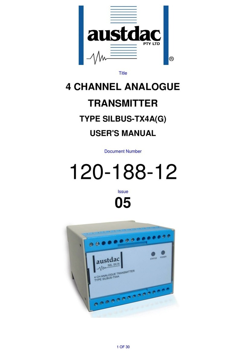 Austdac SILBUS-TX4A(G) user manual