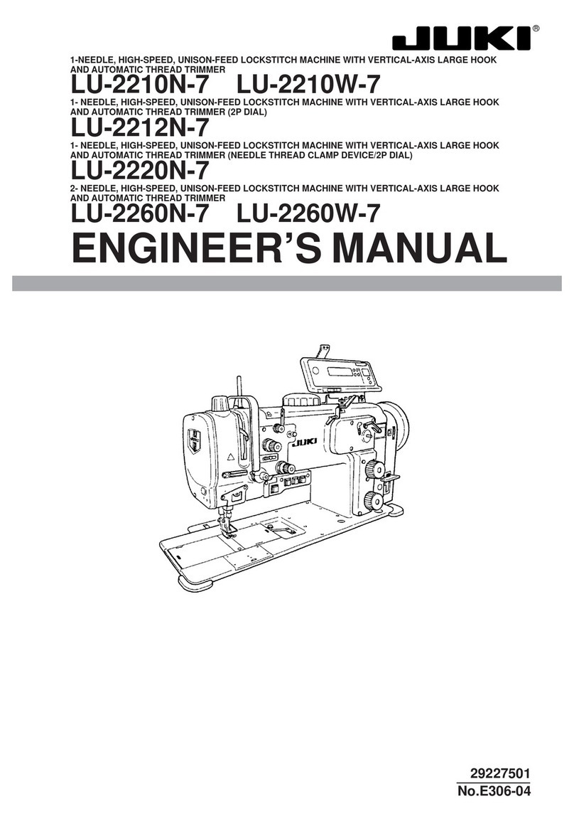 JUKI LU-2210N-7 Quick start guide